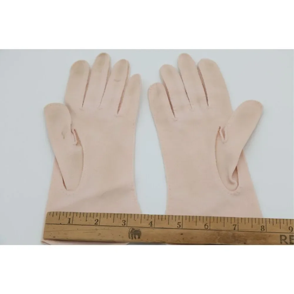 1950s‎ Vintage Blush Pink Dress Gloves Size 6 1/2 Wear Right Gloves